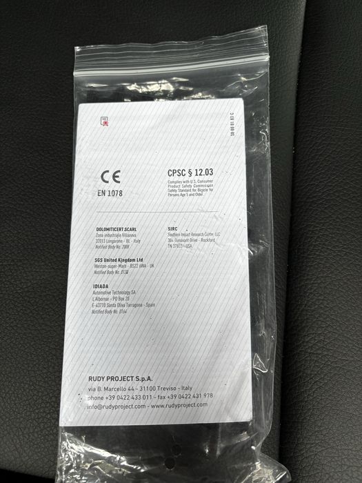 Wkładki Rudy Project Venger internal padding free pad