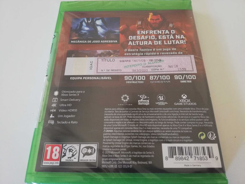 Gears Tactics - XBOX Series X / XBOX One - Portuguese Version - New and Sealed64284551858050122
