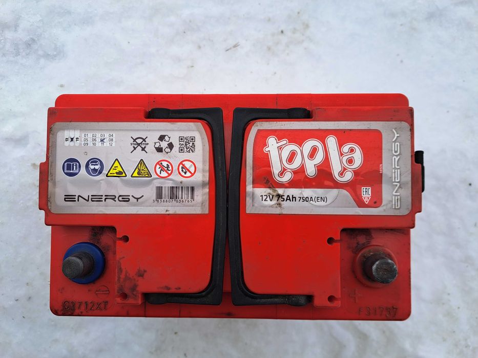 Akumulator rozruchowy TOPLA ENERGY 75Ah 750A Prawy +