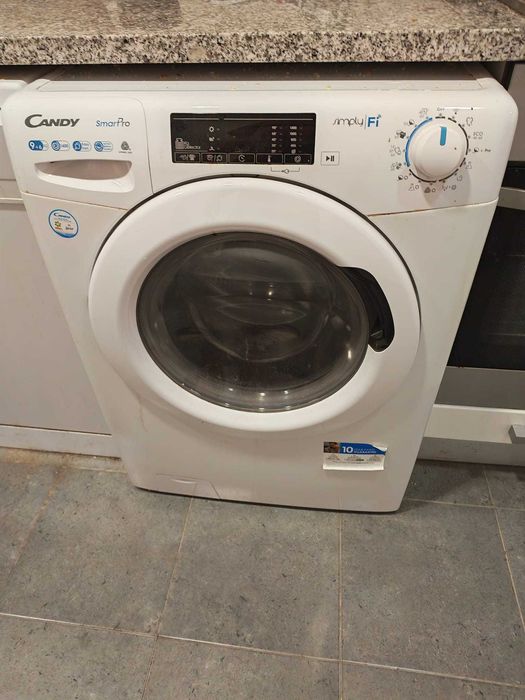 Máquina de Lavar e Secar Roupa CANDY CSOW 4965TWE/1-S (6/9 kg - 1400 rpm - Branco) - Usado