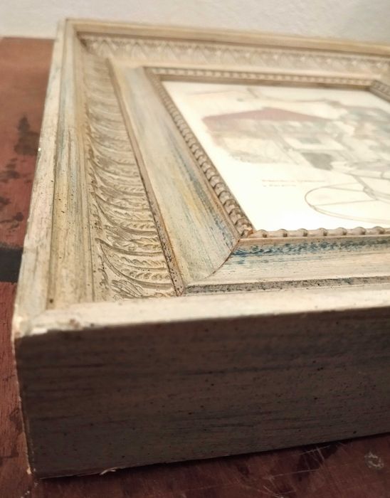 Aguarela, quadro, moldura, decô, art