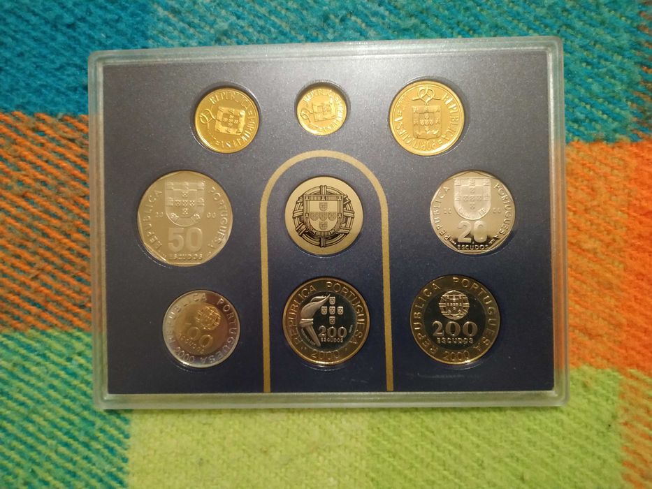 Portugal - série de moedas proof de 2000