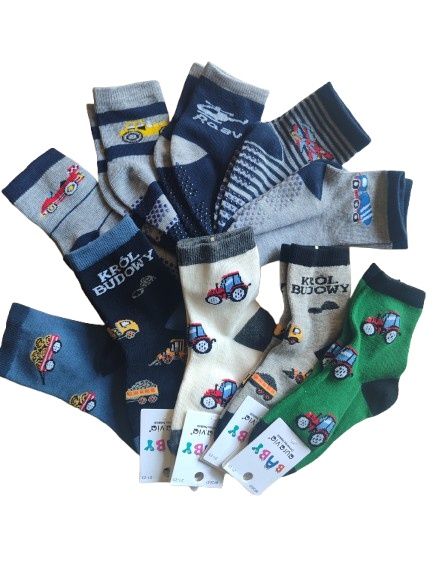 10 par skarpetek chłopięcy mix wzorów rozmiar 21 -23