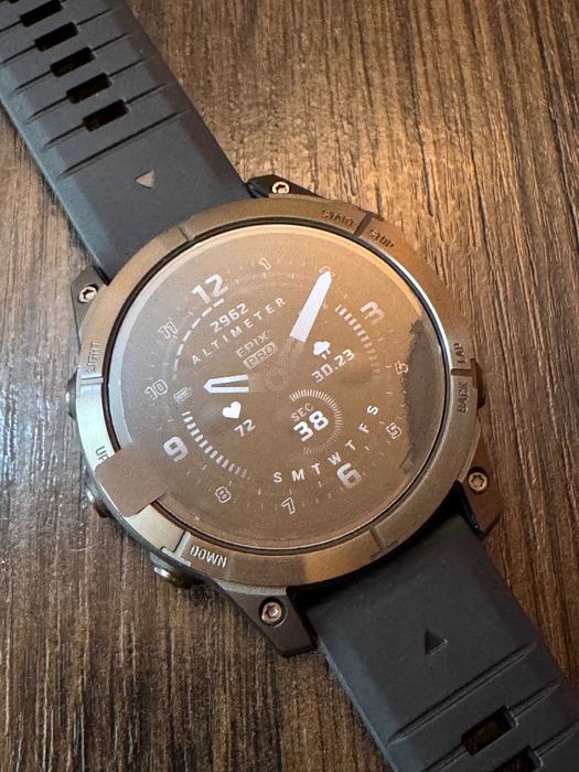 Garmin Epix Pro 2 47mm Sapphire Carbon Gray DLC Ідеал, повний комплект