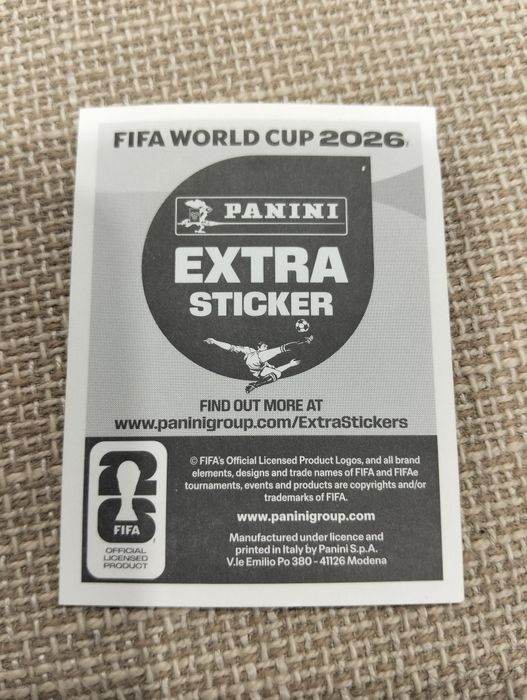 Luka Modric Pink Extra Sticker Mundial 2026 Panini
Raro limitado
Envio