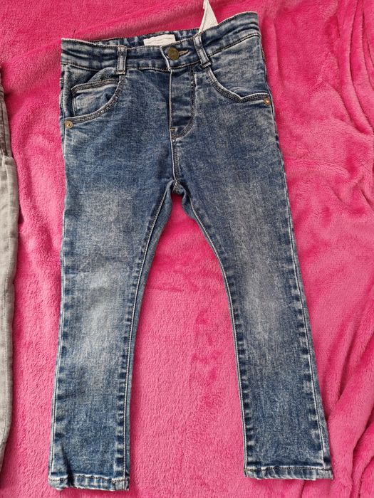 Spodnie dla dziewczynki r. 98, 2 pary H&M i Zara
