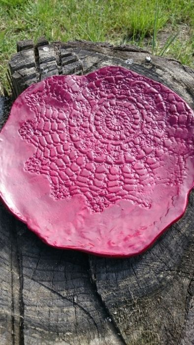 UNIKAT-Artystycza patera, talerz z ceramiki