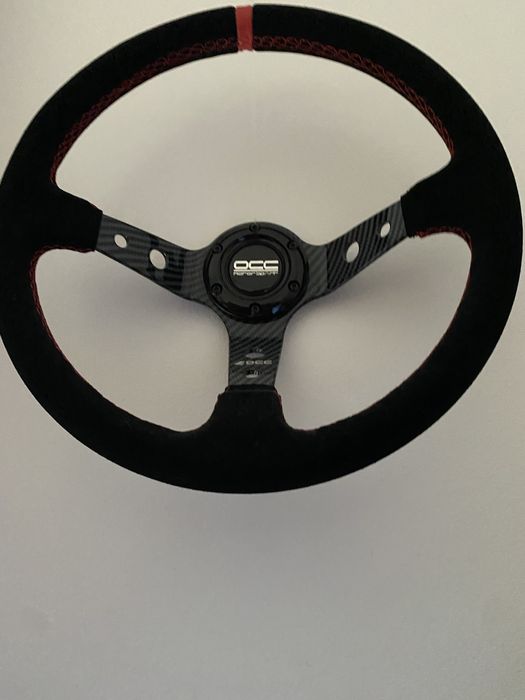 Volante occ motorsport original em alcantera