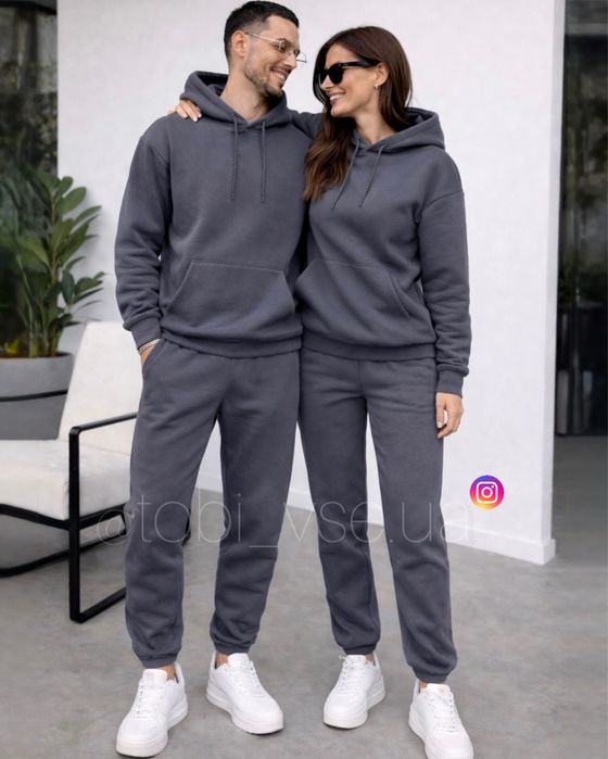 АКЦІЯ‼️ Теплий спортивний Костюм Чоловій і Жіночої на Флісі Парні зима