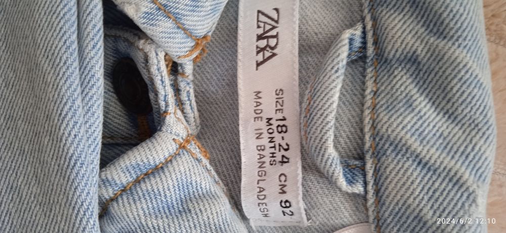 Джинсова куртка (джинсовка) Zara