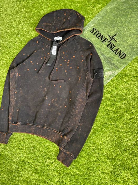 Худі Stone Island Off Dye Black|Стон Айленд офф дай