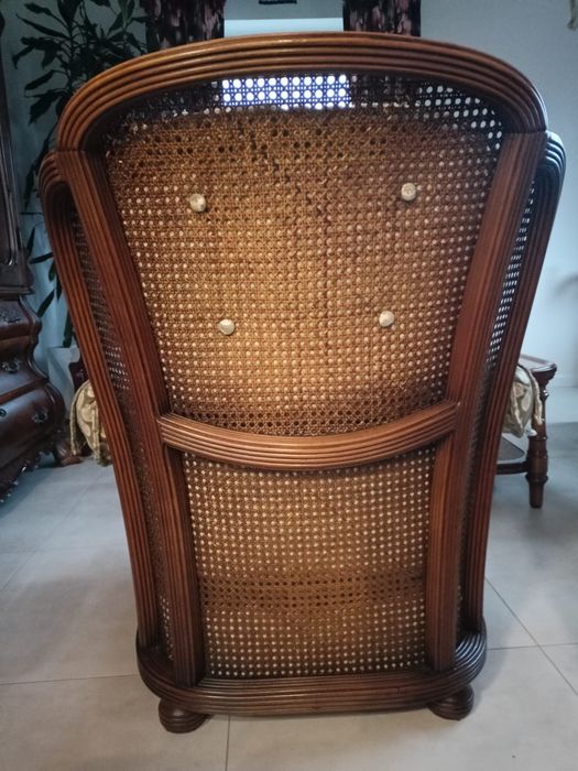 Stylowy zestaw wypoczynkowy z rafią