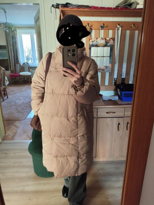 Płaszcz zimowy beżowy Reserved r.L