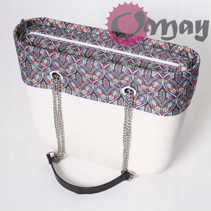 organizer OBAG MINI +OPASKA mozaika witraż 2 kieszenie wkład OMAY.PL