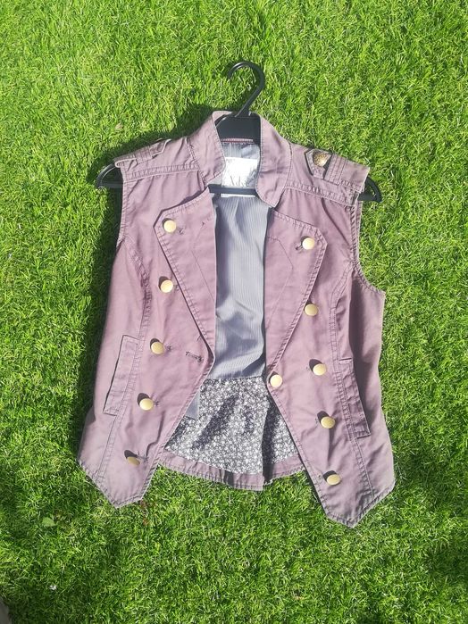 Colete cinzento Pull and Bear