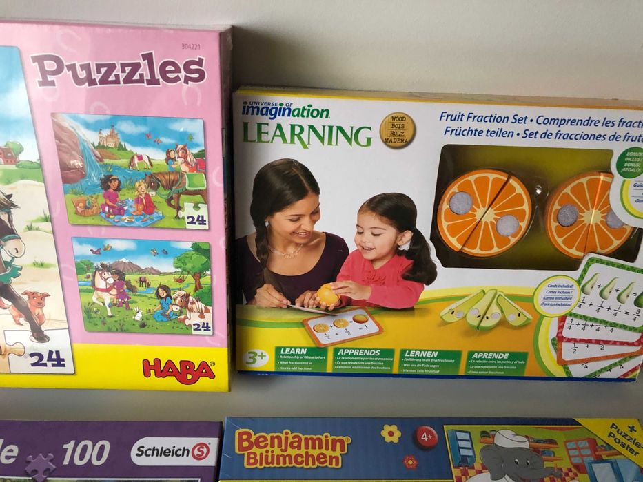 Puzzeles e Jogo Montessori.