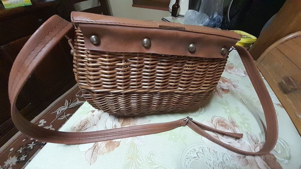 Stary koszyczek torebka z PRL u