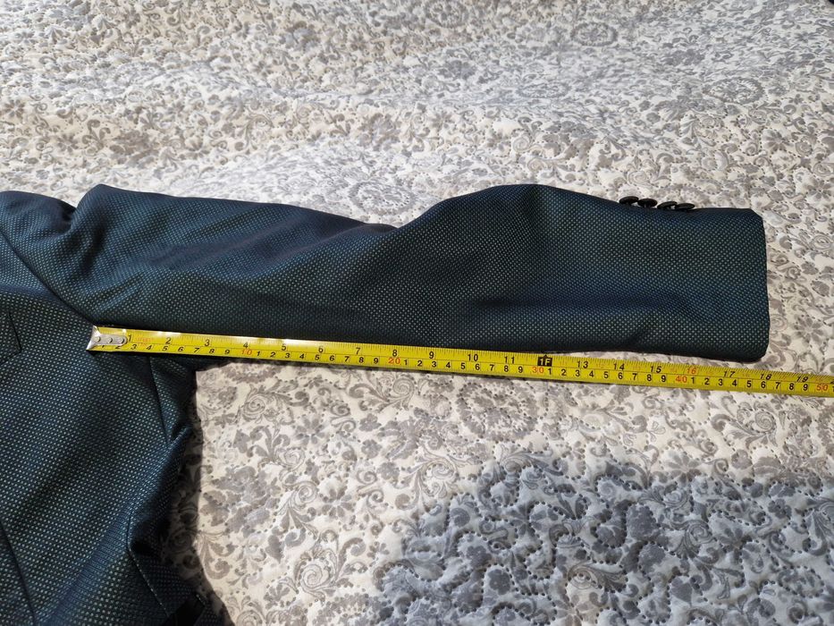 Smoking ślubny zielony