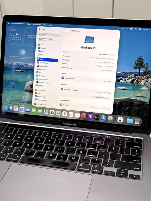 Macbook Pro 13 de 2020 i7 32GB 1TB SSD Com Garantia e Bateria nova