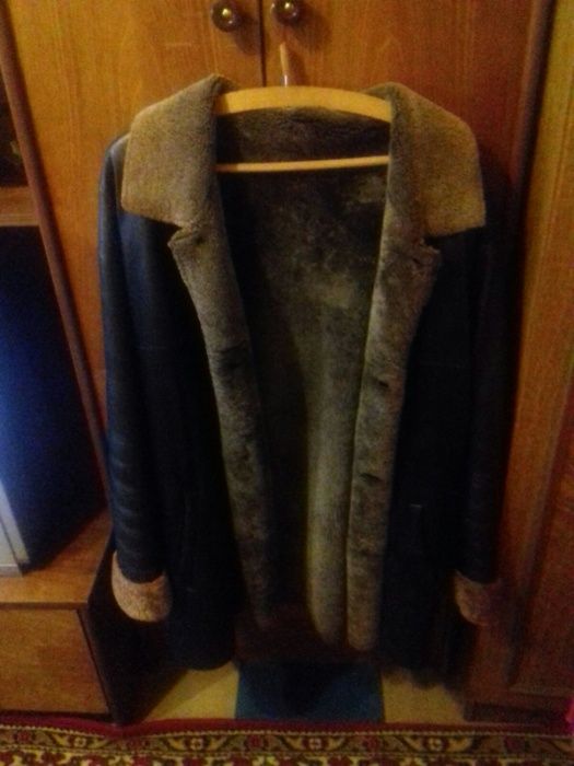 ДУБЛЕНКА кожаная с овчиной натуральная