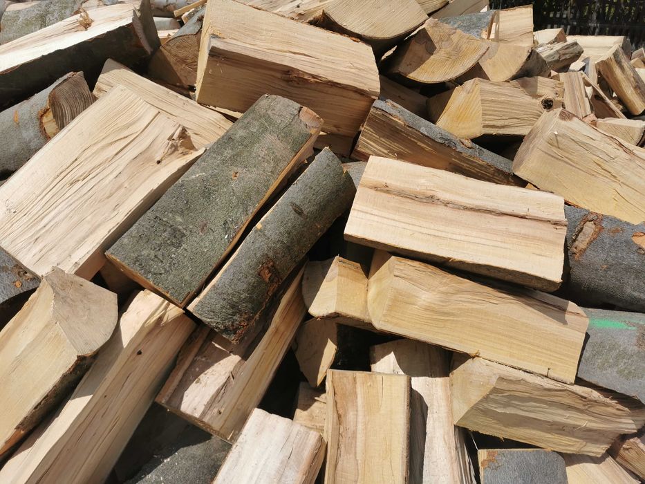 Drewno Opałowe Kominkowe Buk Grab Sezonowany Transport