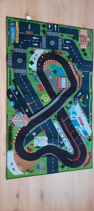 Dywanik dziecięcy - miasteczko - ulice (na np. samochodziki) 72x120 cm