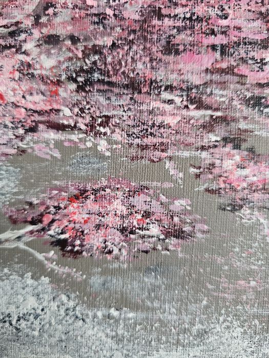 Obraz "Drzewo 5.0. Halucynacja". 30x40 cm Akryl na płótnie.