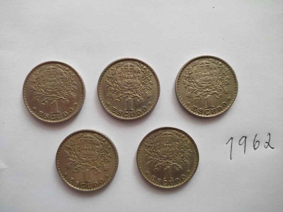 moedas da republica- 1 escudo 1962
