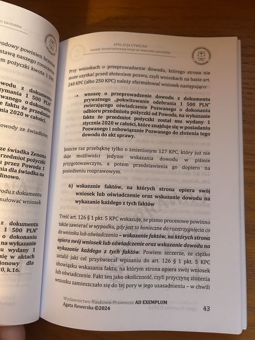 Agata Rewerska „Apelacja cywilna”