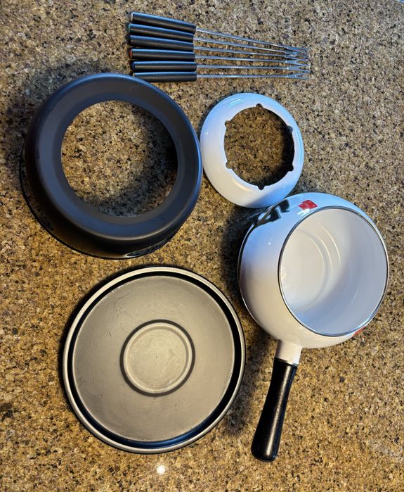 Fondue Esmalte com caractere chinês