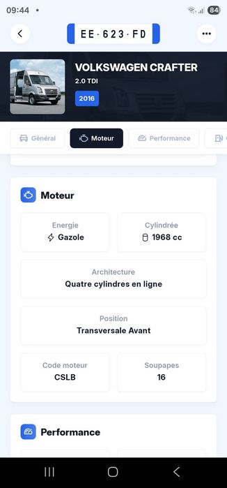 Motor VW Crafter CSL