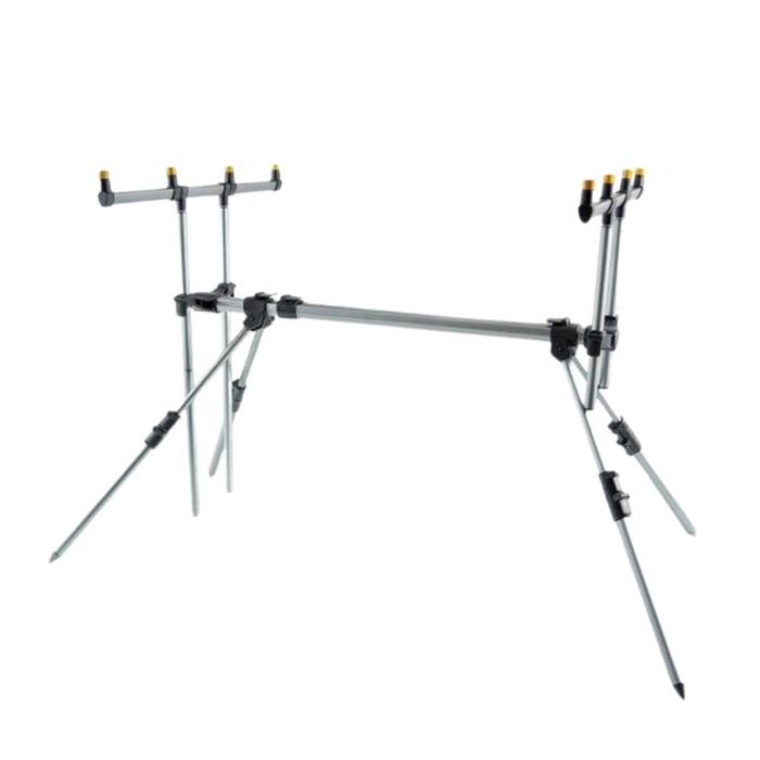 Solidne STANOWISKO KARPIOWE wędkarskie JAXON stojak ROD POD 4x wędki