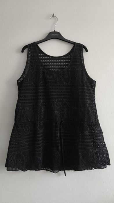 Tunika narzutka plażowa koronkowa