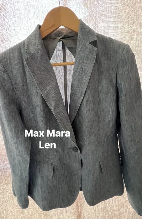 Max Mara Lniana Marynarka