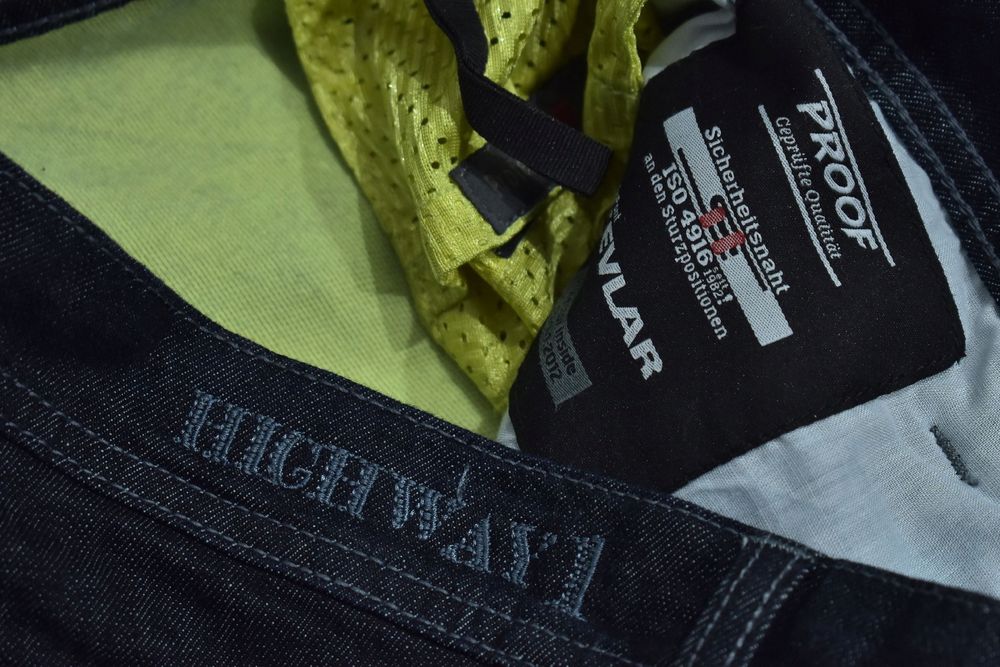 Highway Męskie Spodnie Jeansowe Motocyklowe Z Protektorami W36 L34