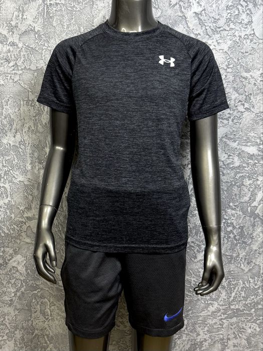 Under Armour футболка 137-147 см детская спортивная серая