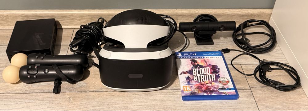 Gogle VR do PS4 2-generacji+wszystkie kable+gra