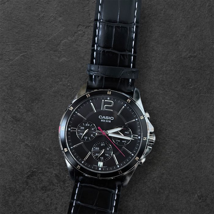 Чоловічий годинник CASIO MTP-1374L-1A.Water Resist.