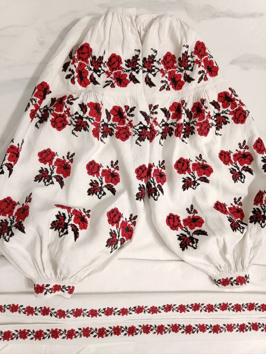 Старовинна сорочка вишита Давня вишиванка Автентична сорочка жіноча