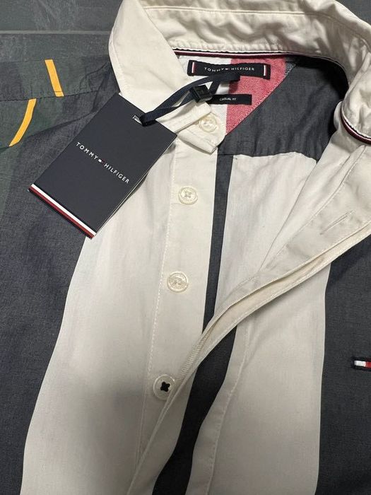 Nowa z metką koszula Tommy Hilfiger - przewiewna, - Rozmiar S Fit M/L