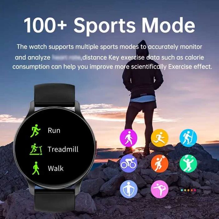 Smartwatch SENBONO z dużym wyświetlaczem HD AMOLED