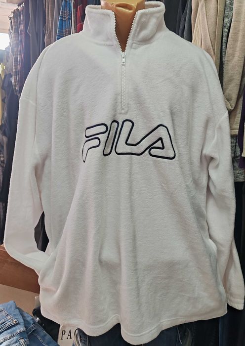 Продам вінтажний новий  флісовий світшот FILA Spell Out.