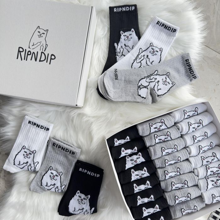 Подарунок на Свята для чоловіка/жінки — шкарпетки RIPNDIP набір 12/24