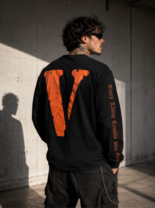 Лонгслив футболка Off-White Vlone Long Sleeve оригинал size S, M