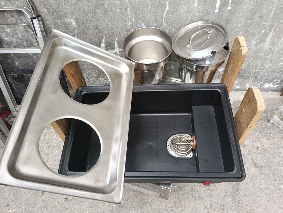 Expositor de comida quente
