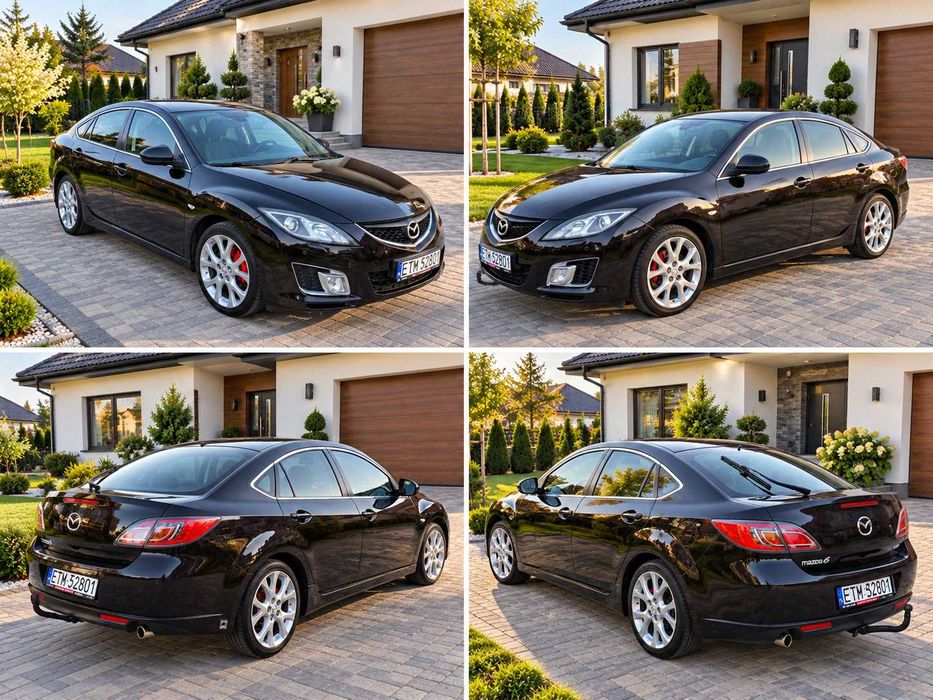 Mazda 6,2.0 Gaz,hatchback,klima,tempomat,parkotroniki,elektryka,Brązowy metalik.