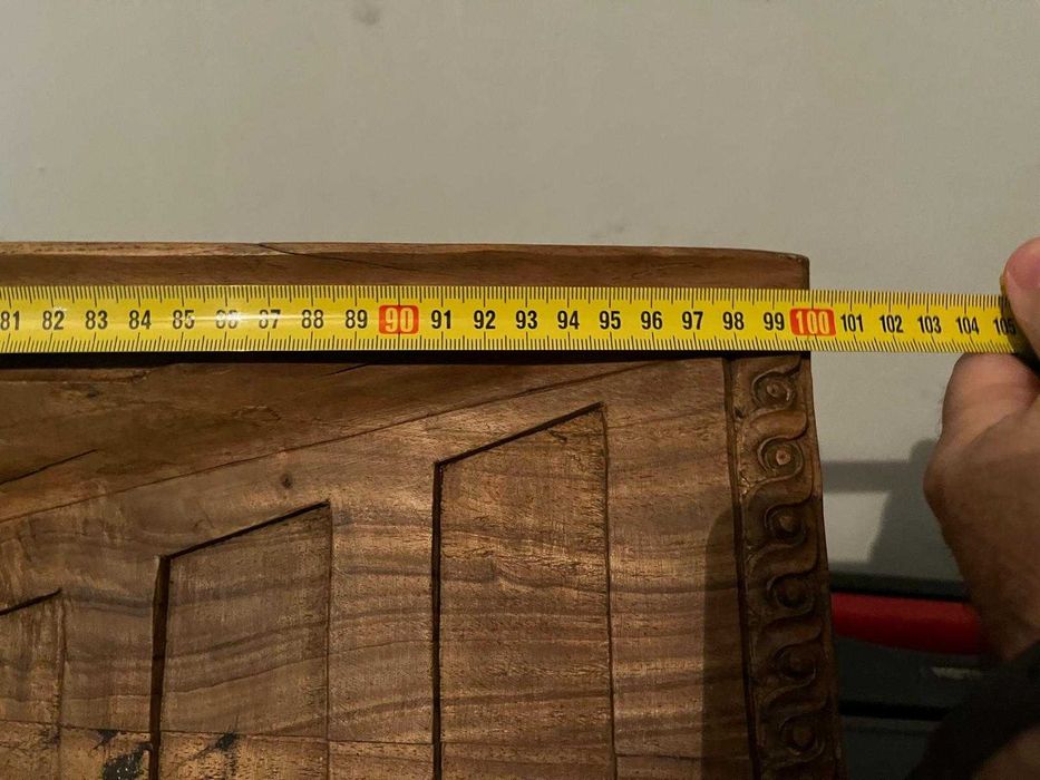 A Última Ceia - Painel Grande Madeira Maciça (100x57cm) - Entalhe Manual