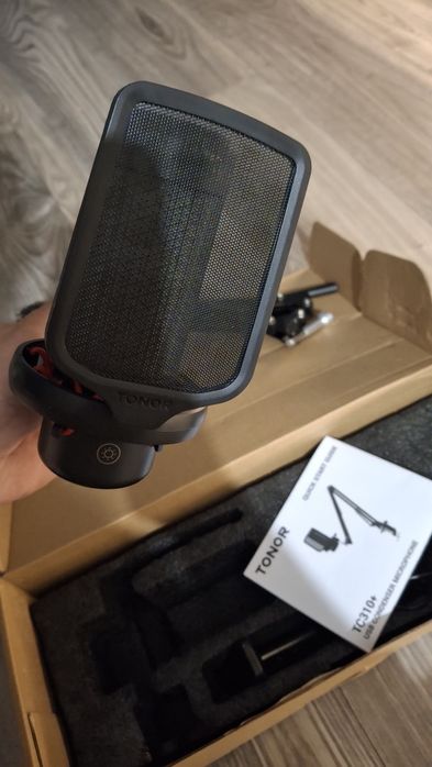 Mikrofon USB Tonor TC310+ z ramieniem | RGB, Streaming, Gaming