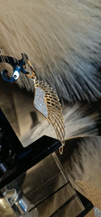 Złote Kolczyki Skrzydła pr.585 Nowe!!!