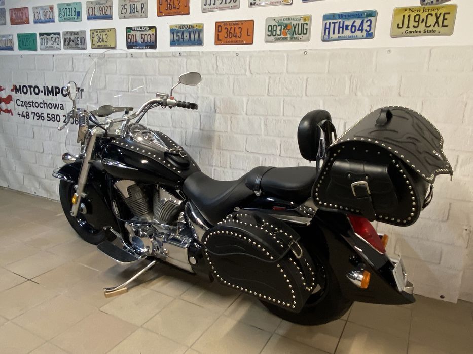 Kufer skórzany motocyklowy + sakwy